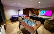 Game room with foosball