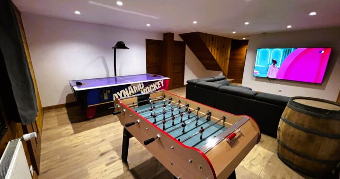 Game room with foosball