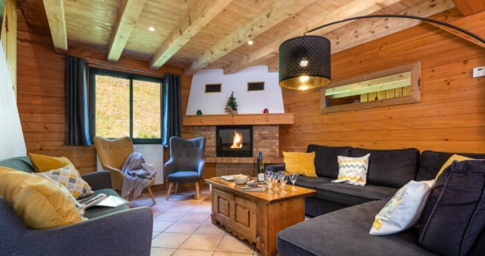 Fire place in Chalet Snow Star