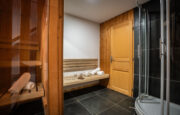Sauna area in chalet Snow Valley