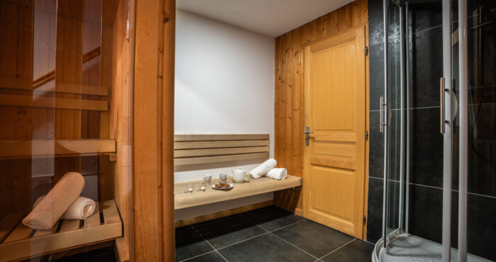 Sauna area in chalet Snow Valley